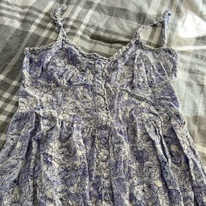 Patrons of Peace size medium midi sun dress, floral print, maternity